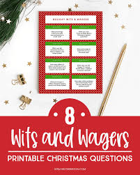 Use it or lose it they say, and that is certainly true when it comes to cognitive ability. Christmas Party Game Free Printable Holiday Wits And Wagers Questions Lasso The Moon