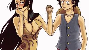 Luffy Kiss Boa Hancock Luffy And Hancock Luffy Gear 4 Luffy