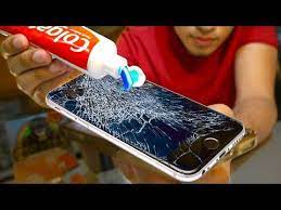 Does Toothpaste Really Remove Cracks On A Phone Does Toothpaste Fix Cracked Screens Nail Polish Youtube Cracked Phone Screen Phone Cracked Screen