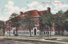 Post Card Of The High School Valparaiso Ca 1908 With Images Valparaiso Valparaiso Indiana East Chicago