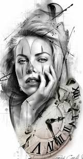 Black And White Womans Face Tattoo Design 25 Women S Canvas Designs Art Wallpaper Download Free Image India Chicano Art Tattoos Girl Face Tattoo Chicano Art