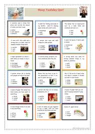 History, human anatomy, geography, popular books, movies, and much more. Money Vocabulary Quiz English Esl Worksheets For Distance Learning And Physical Classrooms