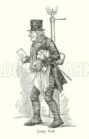 Dickens character: Trotty Veck stock image