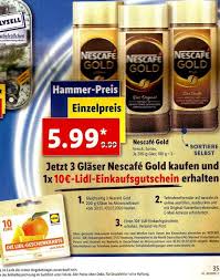 Big on quality, lidl on price. Lidl 3x Nescafe Gold Kaufen 10 Einkaufsgutschein Erhalten Mydealz De