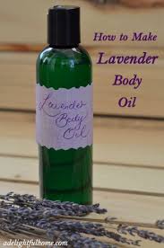 How To Make A Simple Lavender Body Oil Body Oil Body Oil Recipe Diy Bath Products