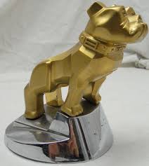 The canine hood ornament, 95 years old, can be spotted on almost every vehicle in the manufacturer's lineup. Vintage Mack Truck Bulldog Gold Tone Hood Ornament 14mf45 Base Patent 87931 Description Vintage Mack Truck Bulldog H Mack Trucks Hood Ornaments Vintage Trucks