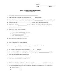Start studying dna structure worksheet. Dna Structure And Replication Worksheet Teachers Pay Teachers