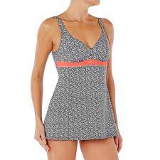 Maillot de bain de surf 1. Maillot De Bain De Natation Femme Gainant Une Piece Kaipearl Skirt Blanc