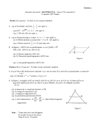 Paralelogram este poligonul convex cu patru laturi (patrulater) in care laturile opuse sunt paralele. Matematica Teze