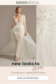 Spring 2020 Wedding Dresses Have Arrived At David S Bridal Brand New Looks Every Bride Will Love In A Ran Wedding Dresses Bridal Dresses Wedding Dress Trends