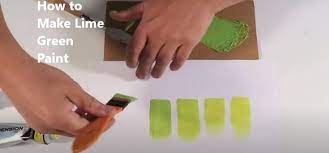 Lime Green Paint Color Mixing Guide