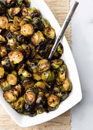 These Beautifully Caramelized Roasted Brussels Sprouts Get Lots Of Flavor After Roasting With A Toss In In 2020 Sprout Recipes Roasted Brussel Sprouts Brussel Sprouts