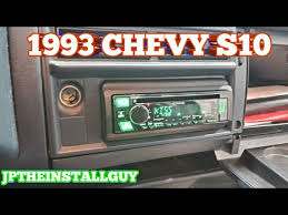 1983 chevy s 10 blazer wire wire color wire location 12v constant red ignition harness starter yellow or purple ignition harness. 1993 Chevy S10 Radio Removal And Kenwood Install Youtube