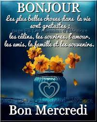 The table below gives the answer Bonjour Mes Amis Es Bon Mercredi Ici Avec La Pluie Gros Bisou Bon Mercredi Bonjour Mercredi Carte Bonne Journee