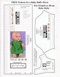 Pdfpattern Wednesday Free 12 Inch Doll Clothes Patterns Free Printable Doll Clot Doll Clothes Patterns Free Baby Doll Clothes Patterns Baby Doll Clothes