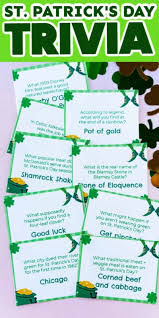 You know you're supposed to wear green and look for leprechauns and maybe eat some corned beef and cabbage. Free Printable St Patrick S Day Trivia Questions Play Party Plan