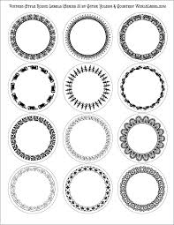Black And White Label Template Free Vintage Style Round Labels By Cathe Holden Series 2 Printable Label Templates Labels Printables Free Labels Printables Free Templates