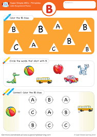 Some of the worksheets for this concept are and, tracing and drawing circles, circle the matching lower. Letter Recognition Phonics Worksheet B Uppercase Super Simple