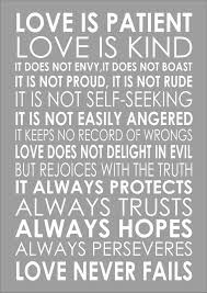 Love Is Patient Love Is Kind 1 Corinthians 13 4 Popular Wedding Reading Nn Port Ebay Love Is Patient Be Patient Quotes Wedding Bible Readings