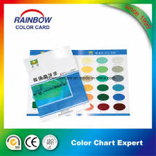 Customized Design Colour Chart With Paint Color Shade