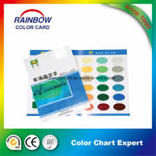 customized design colour chart with paint color shade