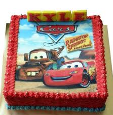 Lightning mcqueen images for cakes. Lightning Mcqueen Theme Cars Birthday Cake