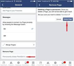 Finding Hard To Permanently Delete Facebook Page On Iphone Let S Read Carefully Inside Given Instructions And Get It Done Edit Business Fb Delete Facebook Iphone How To Get