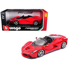 Amazon.com: Bburago 1: 24 W/B - Ferrari Race & Play - Laferrari Aperta  (Red) : Toys & Games