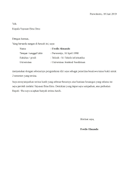 Contoh surat resign yang sifatnya resmi. 10 Contoh Surat Pengunduran Diri Resign Dari Kerja File Doc