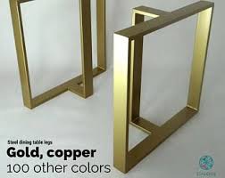 Pieds Metalliques De La Table A Manger Lot De 2 Pieds De Etsy Dining Table Legs Steel Table Legs Iron Table Legs