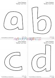 Letter tracing worksheet for kids. All Letter Templates Lower Case Quirky