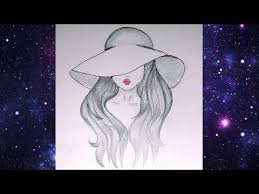 تعليم الرسم بالرصاص رسم فتاة بقبعة how to draw a girl with hat pencil sketch youtube drawings aurora sleeping beauty art