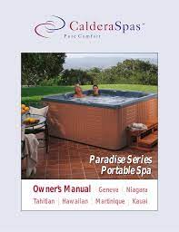 … a spa heater may need to be reset if it has tripped or stopped working. Scs Industries Portable And In Ground Spas Owner S Manual Manualzz