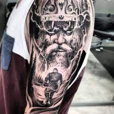 50 Best Leg Tattoos For Men Tattoo Ideas In 2021 Viking Tattoos Valhalla Tattoo Best Leg Tattoos