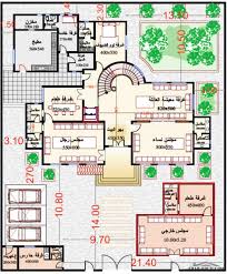مخطط الفيلا رقم التصميم H4 من مبادرة بيتى 745 متر مربع 7 غرف نوم Classic House Design Home Map Design My House Plans