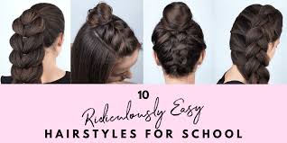 Discover messy buns, twisted braids, pigtails or updos for short to long hair! 10 Ridiculously Easy Hairstyles For School 2021 Tutorials Included