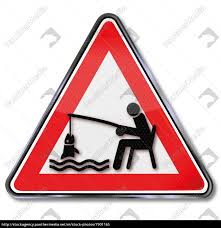 Schild Angler Beim Fischen Lizenzfreies Bild 7901165 Bildagentur Panthermedia
