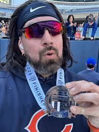 Completing a 10 mile run in Chicago, Illinois