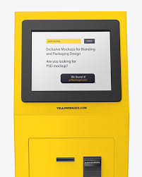 Download Payment Terminal Mockup In Device Mockups On Yellow Images Object Mockups
