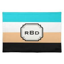 Birthday Present Ideas For Wife Singapore Stripes Monogram Cloth Placemat Elegant Gifts Stylish Giftideas Custom Best Gift For Wife Best Gifts For Her Types Of Fashion Styles