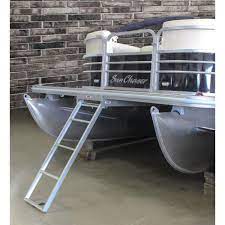 Extreme Max 4 Step Undermount Pontoon Ladder 3005 3434 The Home Depot Pontoon Pontoon Boat Aluminium Ladder