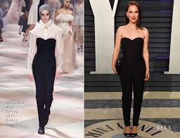 Natalie portman is an american actress with dual american and israeli citizenship. Natalie Portman In Christian Dior Haute Couture 2019 Vanity Fair Oscar Party Red Carpet Fashion Awards