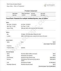 Problem Analysis Templates 9 Free Ms Docs Xlsx Pdf Problem Statement Report Template Statement Template