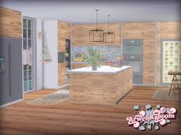 #ts4 #sims 4 kit #sims 4 country kitchen #sims 4 kitchen #sims 4 room inspo. Frosted Grove Kitchen I By Arwenkaboom From Tsr Sims 4 Downloads