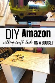 $30 and a piece of wood for the top of the table. Building A Tall Craft Desk On A Budget Megan Plus Five