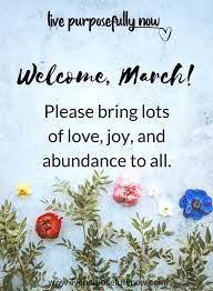 Pin On Welcome March Images And Quotes
