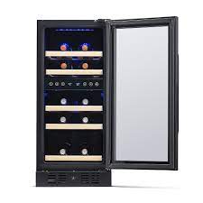 Newair 15 Built In 29 Bottle Dual Zone Compressor Wine Fridge In Black Stainless Steel Black Stainless Steel Nwc029bs00 Best Buy In 2021 Built In Wine Cooler Wine Fridge Wine Cooler Fridge
