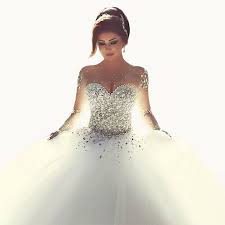 Cool 2017 Luxury Crystal Corset Ball Gown Wedding Dress Sweetheart Beaded Bridal Gow Corset Ball Gown Wedding Dress Ball Gowns Wedding Sweetheart Wedding Dress