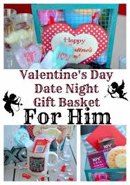 date night gift basket for him