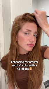 Enhancing Natural Red Hair Color with Hair Gloss Tutorial